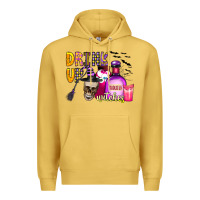 Antique Gold drink up witches Premium Hoodie - CowhideDigitalArt