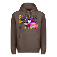 Coffee drink up witches Premium Hoodie - CowhideDigitalArt