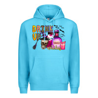 Ocean Blue drink up witches Premium Hoodie - CowhideDigitalArt