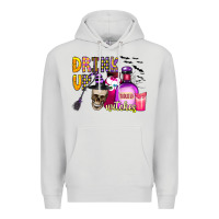 Dove Grey drink up witches Premium Hoodie - CowhideDigitalArt