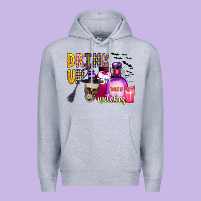 Drink Up Witches Premium Hoodie Designed By Cowhidedigitalart