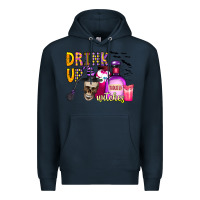 Navy drink up witches Premium Hoodie - CowhideDigitalArt