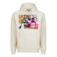 Oatmeal Heather drink up witches Premium Hoodie - CowhideDigitalArt