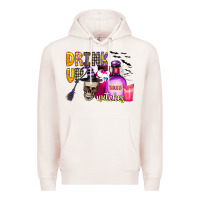 Pale Pink drink up witches Premium Hoodie - CowhideDigitalArt