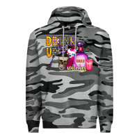 Slate Camo drink up witches Premium Hoodie - CowhideDigitalArt