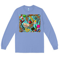 Colony Blue teacher mousepad Long Sleeve Tee - BarkalooDesign