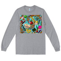 Heather Grey teacher mousepad Long Sleeve Tee - BarkalooDesign