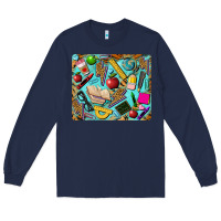 Navy teacher mousepad Long Sleeve Tee - BarkalooDesign