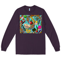 Plum teacher mousepad Long Sleeve Tee - BarkalooDesign