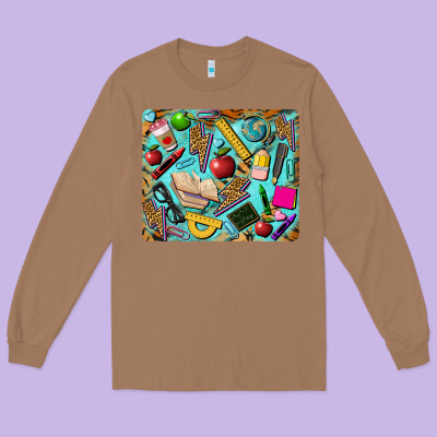 Teacher Mousepad Long Sleeve Tee Designed By Barkaloodesign