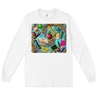 White teacher mousepad Long Sleeve Tee - BarkalooDesign