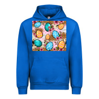 Cobalt Easter eggs cowhide leopard tumbler Easter Day Urban Hoodie - Neo Western