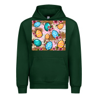Forest Green Easter eggs cowhide leopard tumbler Easter Day Urban Hoodie - Neo Western