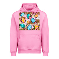 Fuchsia Pink Easter eggs cowhide leopard tumbler Easter Day Urban Hoodie - Neo Western