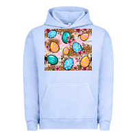 Pigment Grape Ice Easter eggs cowhide leopard tumbler Easter Day Urban Hoodie - Neo Western