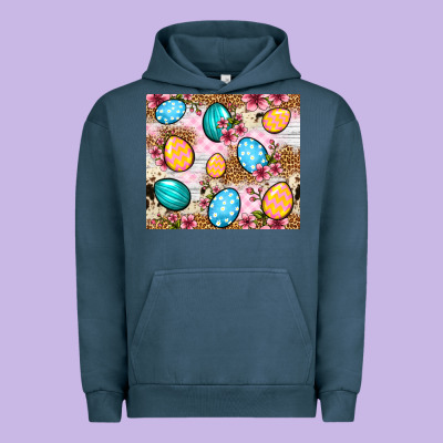 Easter Eggs Cowhide Leopard Tumbler Easter Day Urban Hoodie Designed By Neo Western