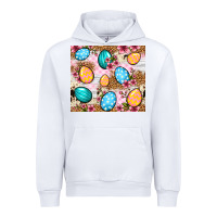 White Easter eggs cowhide leopard tumbler Easter Day Urban Hoodie - Neo Western