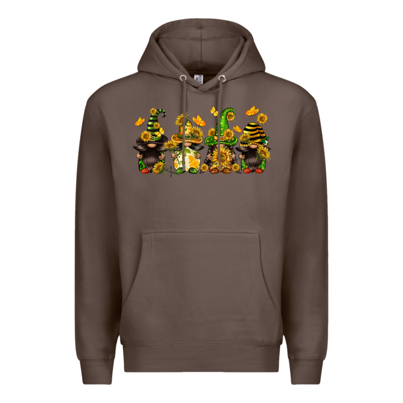 Sunflower Gnomies Premium Hoodie by FaDigitalArtStudio | Teevron