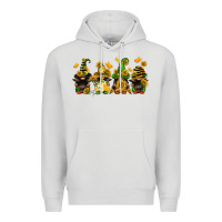 Dove Grey sunflower gnomies Premium Hoodie - FaDigitalArtStudio