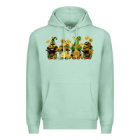 Seafoam sunflower gnomies Premium Hoodie - FaDigitalArtStudio