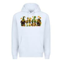 White sunflower gnomies Premium Hoodie - FaDigitalArtStudio