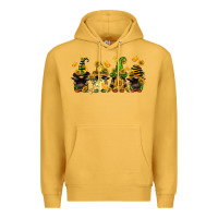 Mustard sunflower gnomies Premium Hoodie - FaDigitalArtStudio