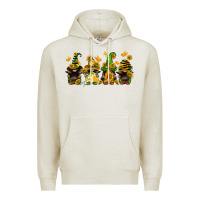 Oatmeal Heather sunflower gnomies Premium Hoodie - FaDigitalArtStudio
