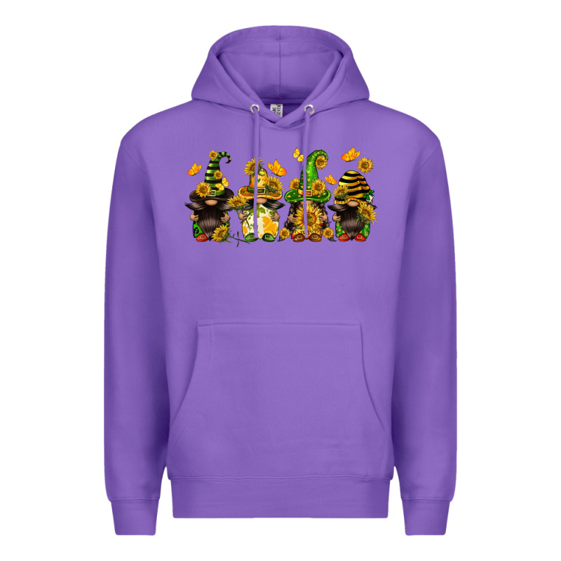 Sunflower Gnomies Premium Hoodie by FaDigitalArtStudio | Teevron