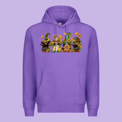 Sunflower Gnomies Premium Hoodie Designed By Fadigitalartstudio