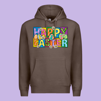 Happy Easter With Eggs Premium Hoodie Designed By Neo Western
