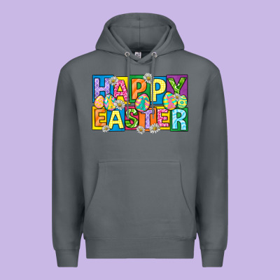 Happy Easter With Eggs Premium Hoodie Designed By Neo Western