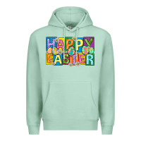 Seafoam happy easter with eggs Premium Hoodie - Neo Western