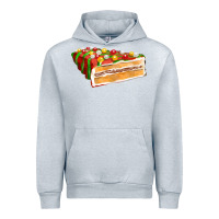 Heather Grey red christmas cake fa element 1 Urban Hoodie - FaDigitalArtStudio