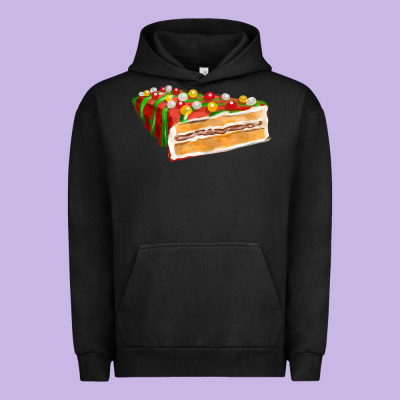 Red Christmas Cake Fa Element 1 Urban Hoodie Designed By Fadigitalartstudio