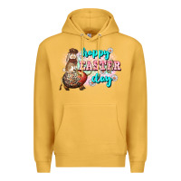 Mustard Happy Easter Day rodeo Easter Day Premium Hoodie - CowGirlArtShop