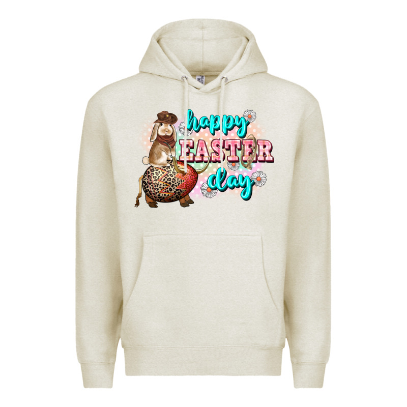 Happy Easter Day Rodeo Easter Day Premium Hoodie by CowGirlArtShop | Teevron