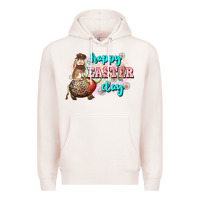 Pale Pink Happy Easter Day rodeo Easter Day Premium Hoodie - CowGirlArtShop