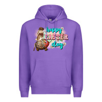 Purple Happy Easter Day rodeo Easter Day Premium Hoodie - CowGirlArtShop