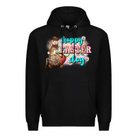 Black Happy Easter Day rodeo Easter Day Premium Hoodie - CowGirlArtShop
