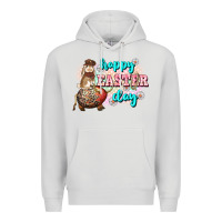 Dove Grey Happy Easter Day rodeo Easter Day Premium Hoodie - CowGirlArtShop