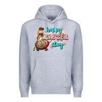 Heather Grey Happy Easter Day rodeo Easter Day Premium Hoodie - CowGirlArtShop