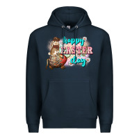 Navy Happy Easter Day rodeo Easter Day Premium Hoodie - CowGirlArtShop