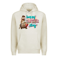 Oatmeal Heather Happy Easter Day rodeo Easter Day Premium Hoodie - CowGirlArtShop