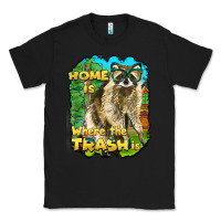 Black raccoon home is where the trash is Classic Tee - BarkalooDesign