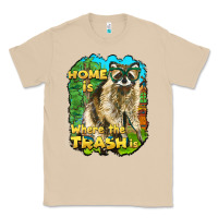 Mushroom raccoon home is where the trash is Classic Tee - BarkalooDesign