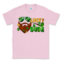 Bubblegum Pink lucky dude saint patrick's bearded man Classic Tee - FaDigitalArtStudio