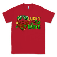 Red lucky dude saint patrick's bearded man Classic Tee - FaDigitalArtStudio