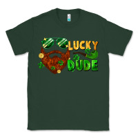 Sports Green lucky dude saint patrick's bearded man Classic Tee - FaDigitalArtStudio