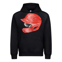 Black red baseball batting helmet fa element Urban Hoodie - FaDigitalArtStudio