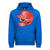Cobalt red baseball batting helmet fa element Urban Hoodie - FaDigitalArtStudio